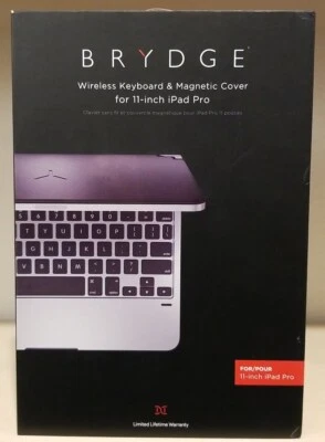iPad Pro 11" Brydge Lightweight Wireless Keyboard & Magnetic Cover New - Image 1 of 3