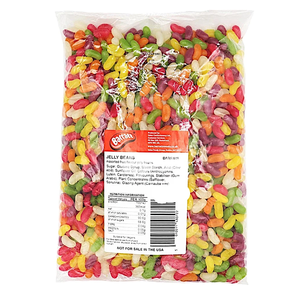 Barratt Assorted Fruit Flavour Jelly Beans Classic Fruity Candy - Image 1 of 4