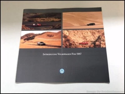 1987 VW Volkswagen Car Brochure Catalog Scirocco Vanagon Cabriolet GTI Jetta Fox Foto 1 de 4
