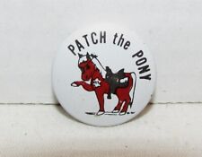 Bouton épinglé Patch The Pony, années 1960 programme de sécurité pour enfants