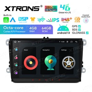 4G LTE Android 14 8-Core 4+64G Car Stereo Radio GPS DSP For VW Passat Golf - Picture 1 of 16