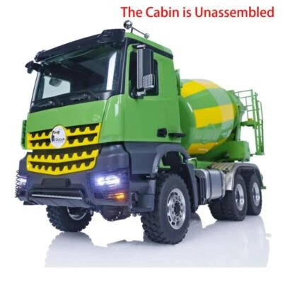 LESU Painted 6WD 1/14 RC Mixer Truck Concrete Machine Assembled Lorry Car Light - Image 1 of 4