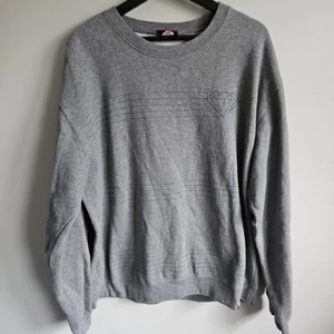 Diamond Supply Co. Gray Striped Size XL Crew NEck Pull Over Sweatshirt - Picture 1 of 9