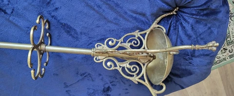 brass coat Umbrella & Hat tree antique vintage Cover