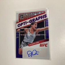 Julianna Pena 2022 Panini Donruss Optic UFC FOTL Purple Stars Prizm Auto 4/20