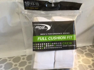 MTA Sports Crew-Herrensocken voll gepolstert Geruchskontrolle verlängert Gr. 13-15 neu in Verpackung #YD5 - Bild 1 von 6