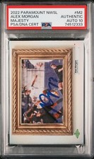 Alex Morgan Signed 2022 Parkside Paramount NWSL Majesty M2 /250 Wave PSA 10 Auto