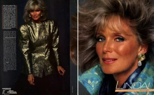 1985 Melvin Sokolsky Linda Evans 4 páginas editorial de revista - Imagen 1 de 2