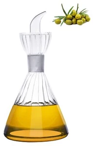 16 Oz/480 Ml Olive Oil And Vinegar Dispenser Bottle Glass Cruet Decanter For Kit - Picture 1 of 6
