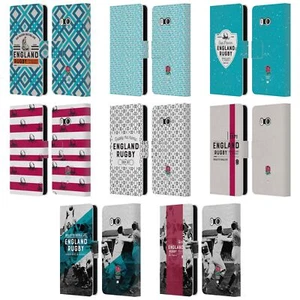 OFFICIAL ENGLAND RUGBY UNION HISTORY LEATHER BOOK WALLET CASE FOR HTC PHONES 1 - Picture 1 of 7