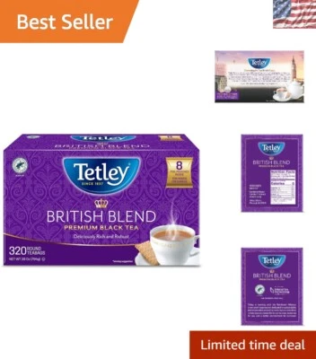 Paquete económico: 320 bolsas de té negras sin cuerdas - sabor delicioso Foto 1 de 4