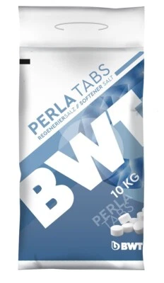 BWT Regeneriersalz PERLA TABS  1 x 10 kg  99,9% Salzreinheit Salztabletten - Bild 1 von 2