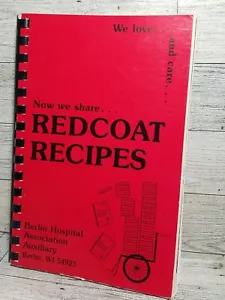Vintage BERLIN Hospital Association Auxiliary Cookbook 1989 WISCONSIN Recipes - Foto 1 di 8