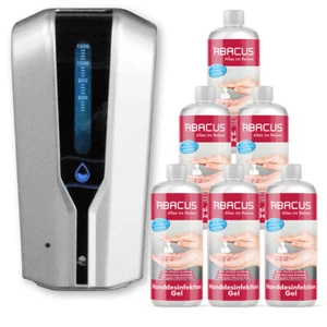 (79,90€/Set) Sensor-Desinfektionsmittelspender mit 6 L Handdesinfektion Gel - Bild 1 von 4