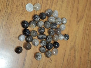 2 Rare Natural Blk Rose Quartz High Graded Tumbled Gemstone Unconditional Love - Picture 1 of 3