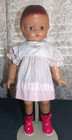 Sweet Vtg 1997 Effanbee Patsy-Ann Reproduction Doll! 17”/TY Bear/Vtg Doll Dress