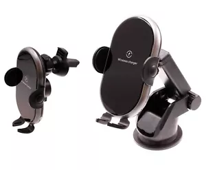 Car Wireless Charger Mount Dashboard Air Vent Holder Fast Charge for Smartphones - Picture 1 of 10