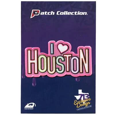 I Heart Houston Embroidered Iron On FotoPatch - Image 1 of 3