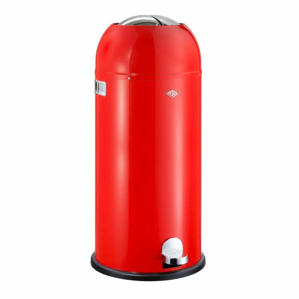 Wesco Mülleimer Kickmaster Maxi Abfallsammler Tretabfallsammler Rot 40 Liter - Bild 1 von 1