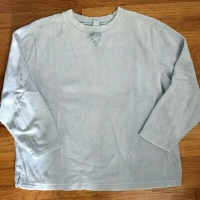 Женская светло-голубая толстовка JENNIFER MOORE L/S Lounge пушистый топ - СРЕДНЯЯ - Изображение 1 из 4