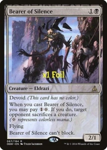 MTG Foil Oath of the Gatewatch OGW Bearer of Silence NM/M - Picture 1 of 1