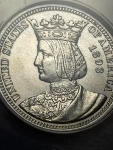 1893 United States Commemorative Isabella Silver Quarter ANACS AU Details - Picture 1 of 10