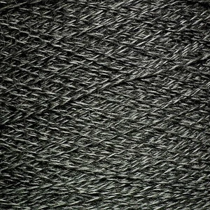 PURE WOOL 4 PLY YARN 500g CONE 10 BALLS BLACK GREY TWEED HAND MACHINE KNIT HALO - Picture 1 of 1