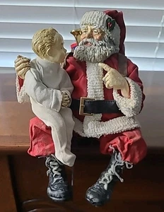 Clothtique Possible Dreams Saturday Evening Post Santa Toys Kind 1990 LESEN - Bild 1 von 12