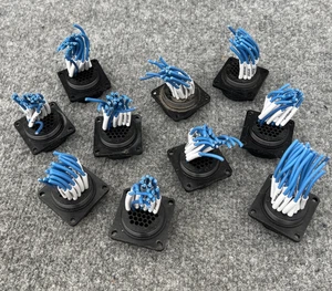 Lot Of 10 - TE 206306-1 Connector Housing 37 Position AMP CPC Receptacle Used - Picture 1 of 14