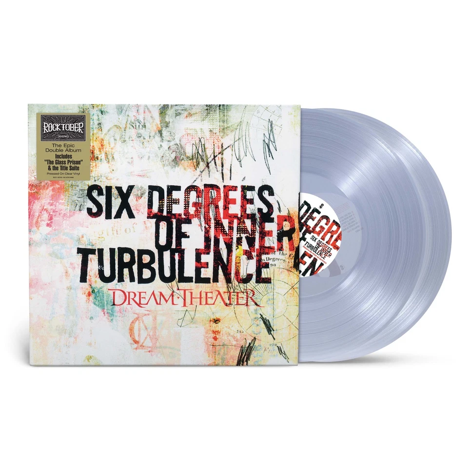 Dream Theater Six Degrees of Inner Turbulence (RKTBR25) (2LP Clear Vinyl) Record - Image 1 of 1