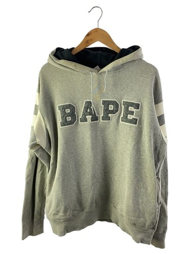 A BATHING APE (BAPE) Felpa con cappuccio A BATHING APE grigia L usata