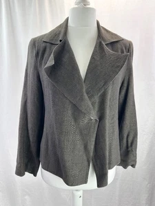Joyce Ridings Brown Linen Jacket Size 12 BNWT - Picture 1 of 13