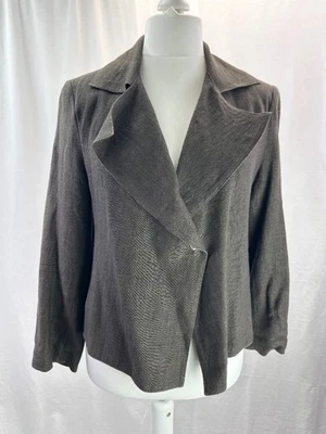Joyce Ridings Brown Linen Jacket Size 12 BNWT - Image 1 of 4