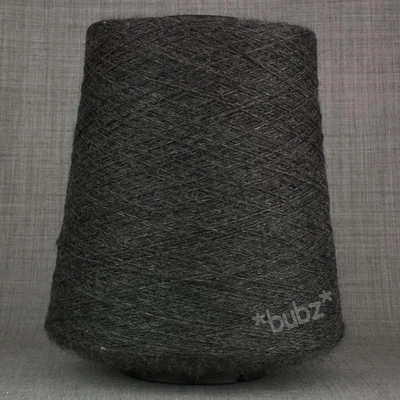 SUPER SOFT MERINO WOOL YARN CHARCOAL GREY 400g CONE 2 3 PLY HAND MACHINE KNIT - Image 1 of 3