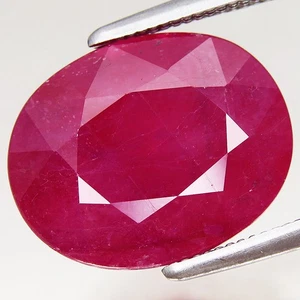 7.60ct Precious Gem&Best Colorl Oval Natural Heated Red Ruby Madagascar, Africa - Picture 1 of 4