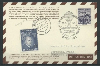 Österreich 17. Ballonpost Wien, 1957 #1053771 - Bild 1 von 2
