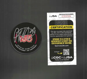 Alex DeBrincat Signed Detroit Red Wings Centennial 100th Game Puck JSA COA - Picture 1 of 1