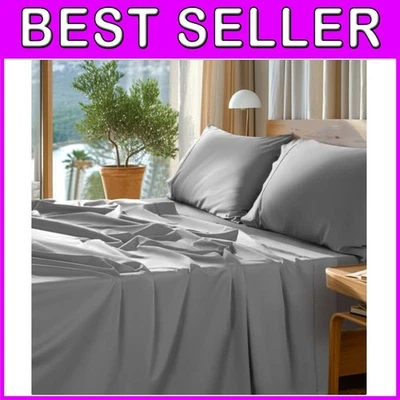 Sábanas suaves de algodón egipcio - Fibras largas transpirables Foto 1 de 4