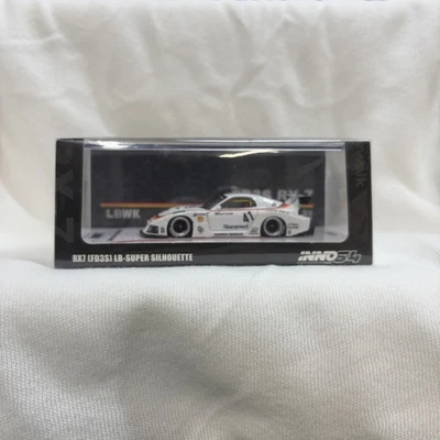 1/64 INNO64 Mazda RX7 FD3S LB-SUPER SILHOUETTE White Slammed LBWK - Image 1 of 3