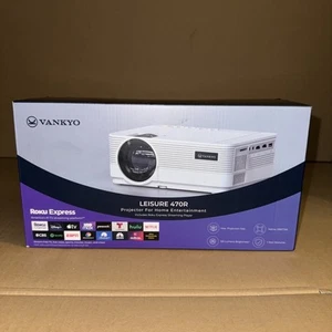 Vankyo Leisure 470R Projector for Home Entertainment w/Roku Express *OPEN NEW* - Picture 1 of 2