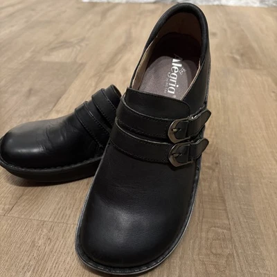 Alegria ALL-611 Mula Mariposa Cuero Negro Talla 41 EU Foto 1 de 4