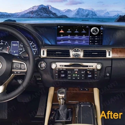 Radio de coche de 12,3"" inalámbrica Android Auto CarPlay 8+64 GB para Lexus GS 2012-2020 Foto 1 de 4