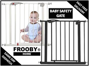 Baby Safety Gate Home Pet Dog Barrier Stair Safe Secure Doorway Guard 75 to 85cm - Picture 1 of 6