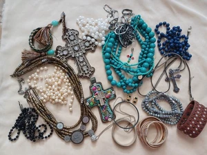 Vintage 90's Y2K 2000's & modern 2 lb Fashion Vtg Mixed Jewelry bundle Lot ( - Picture 1 of 6