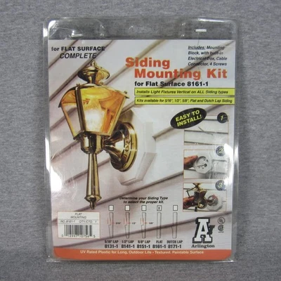 Kit de bloque de montaje de revestimiento de superficie plana Arlington con caja eléctrica 8161-1 Foto 1 de 4