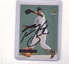 TORII HUNTER AUTHENTIC SIGNED 1994 PINNACLE BASEBALL CARD 267 TTM AUTO AUTOGRAPH