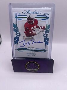 2022 Panini Flawless Collegiate Jerry Rice 1/1 Campus Legends Auto 49ers