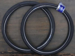 26"x2.35 Black Schwalbe FatFrank Cruiser Bicycle Tires Vintage Schwinn Tank Bike - Picture 1 of 4