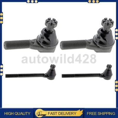 4 extremos de barra de dirección Mevotech interior delantero exterior para Dodge D350 1989 1990 1991 Foto 1 de 4