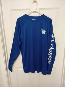 University of Kentucky Wildcats Columbia PFG Fishing Shirt Size Large - Picture 1 of 8